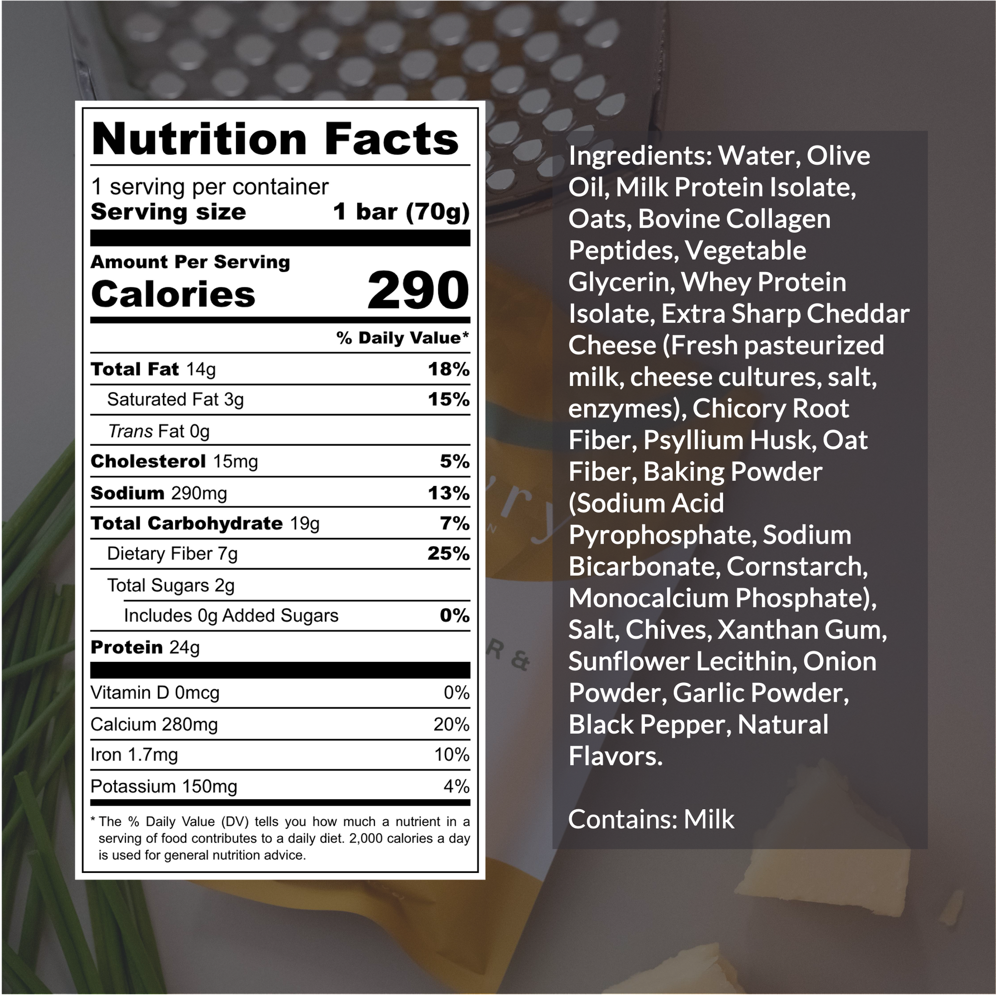 Cheddar & Chive Protein Bar