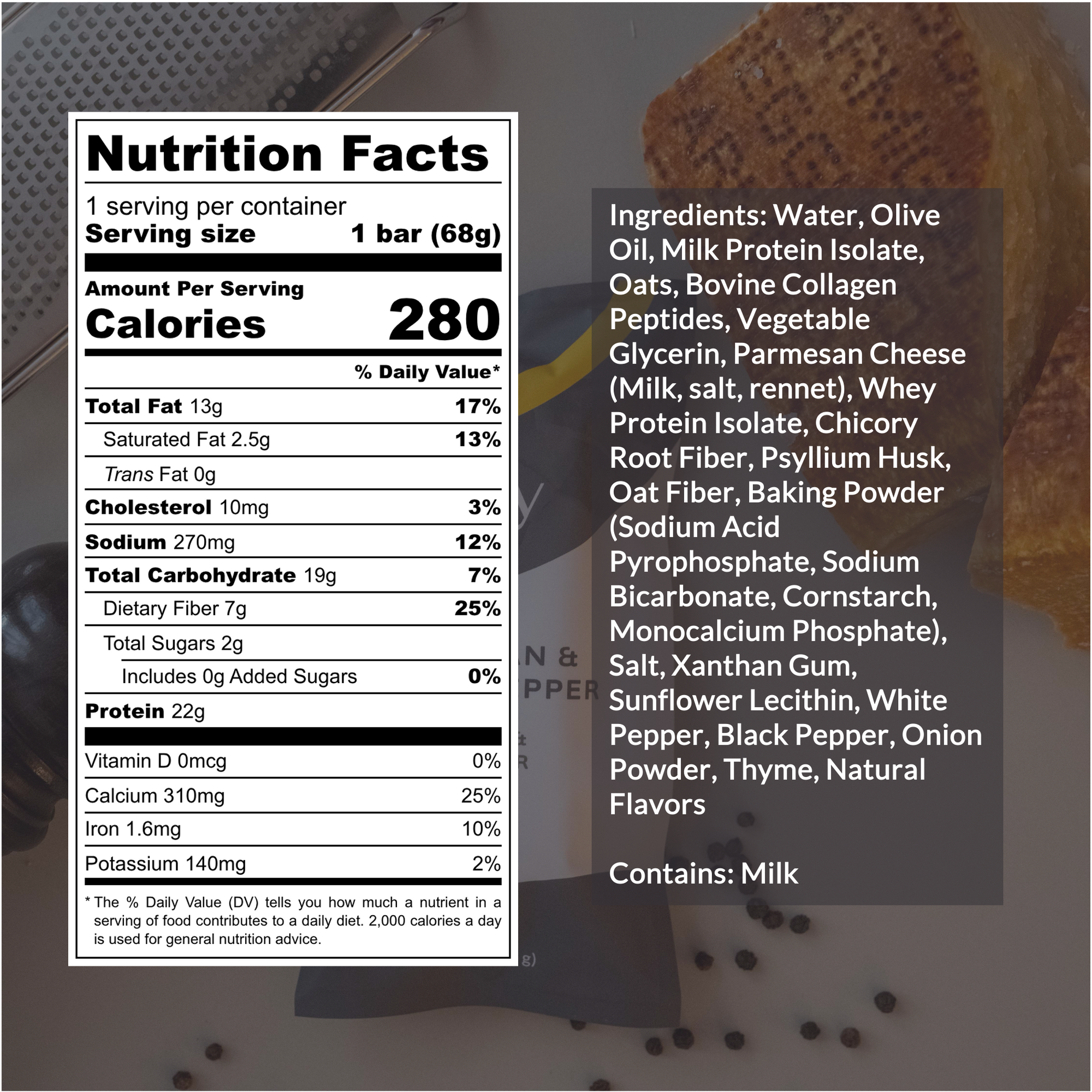 Parmesan & Black Pepper Protein Bar