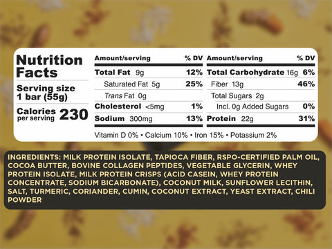 SVRY Coconut Curry Protein Bar