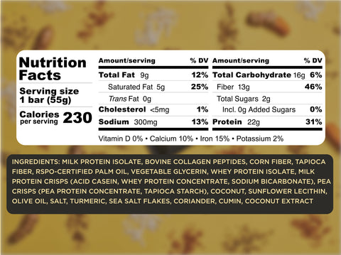SVRY Coconut Curry Protein Bar
