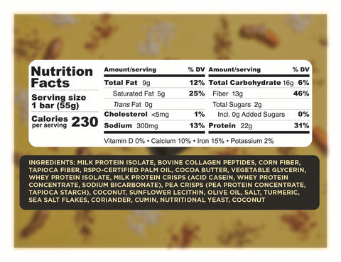 SVRY Coconut Curry Protein Bar