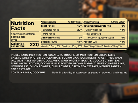 SVRY Coconut Curry Protein Bar