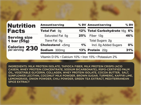 SVRY Coconut Curry Protein Bar